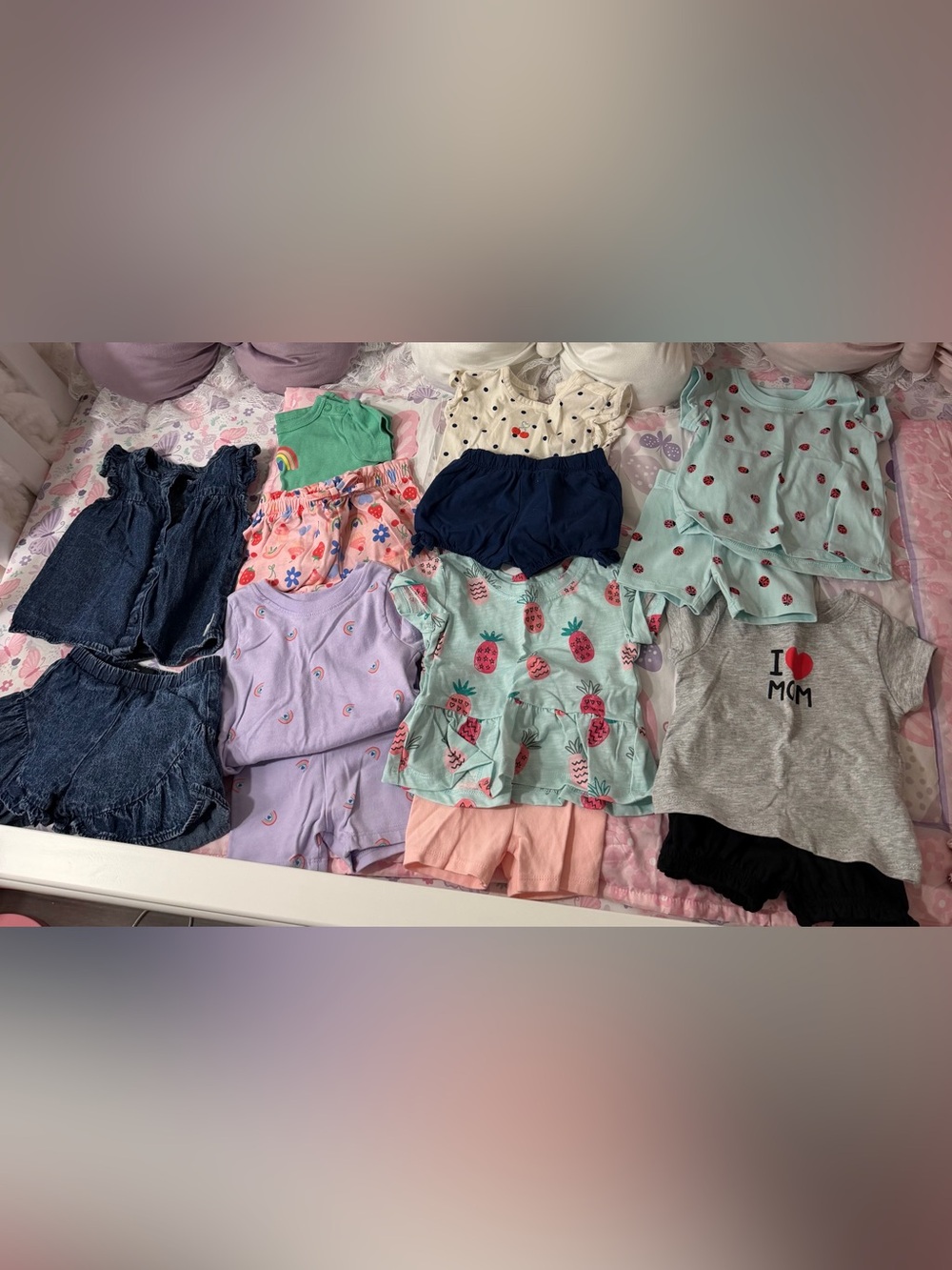 Baby girl 3-6months clothes bundle. 7 outfits worn only once. Great condition